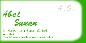 abel suman business card